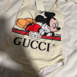 Gucci Mickey Mouse one piece swimsuit